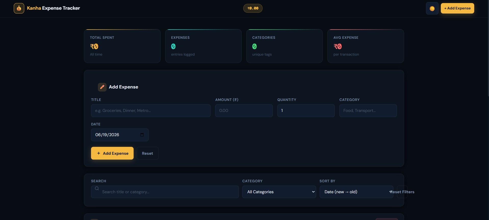 Expense Tracker