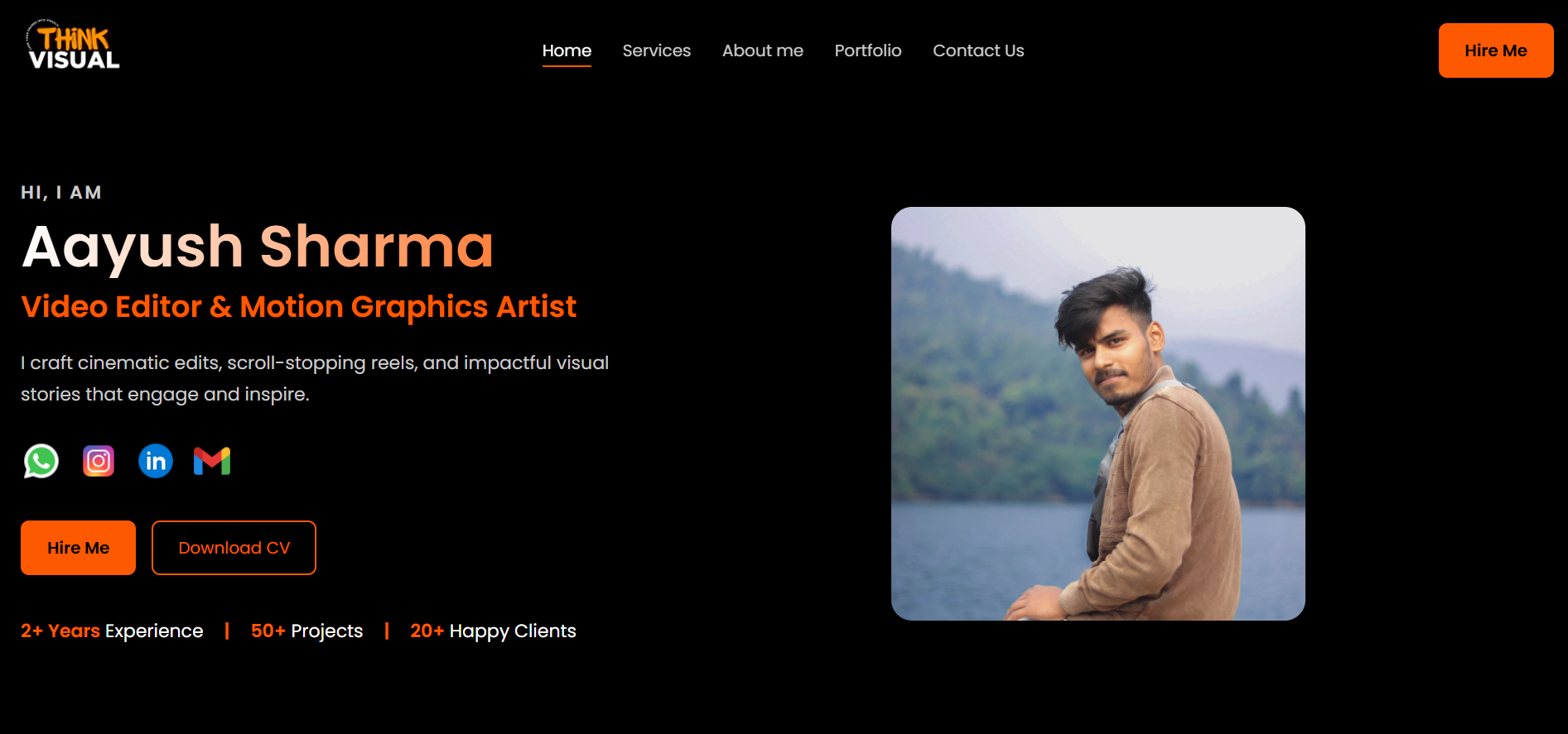 Portfolio Website - Aayush Sharma
